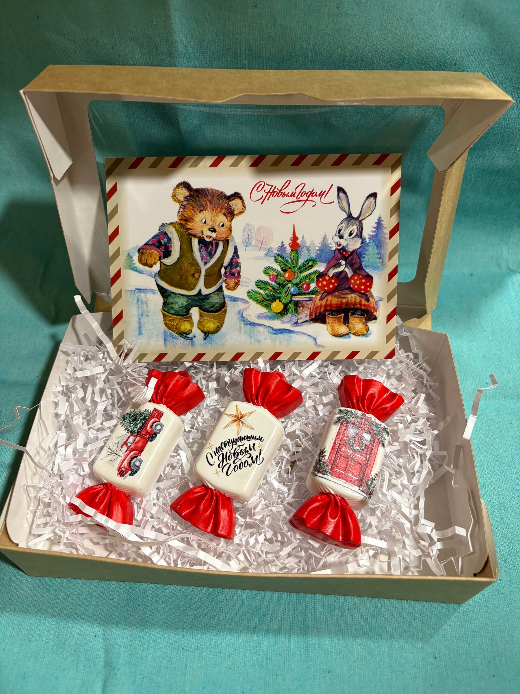 Елочные игрушки из гипса